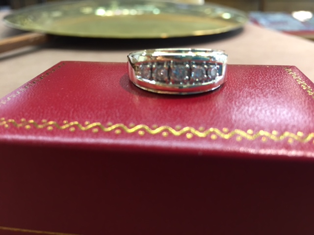 Man's 14 Karat Gold Diamond Ring